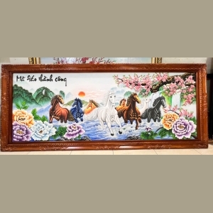 Tranh Đá Quý Mã Đáo Thành Công – Biểu Tượng Của Thành Công, May Mắn Và Thịnh Vượng