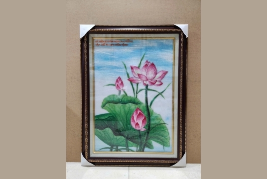 Tranh Đá Quý Hoa Sen 