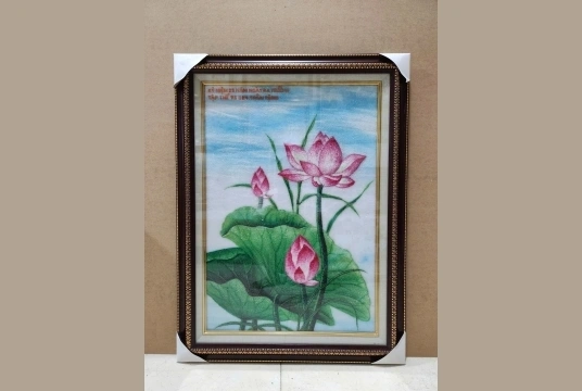 Tranh Đá Quý Hoa Sen 