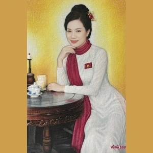 Tranh Đá Quý Hình Chân Dung