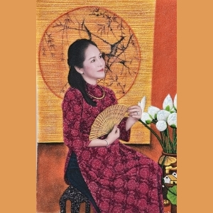 Tranh đá quý hình chân dung – Nghệ thuật lưu giữ vẻ đẹp trường tồn theo thời gian