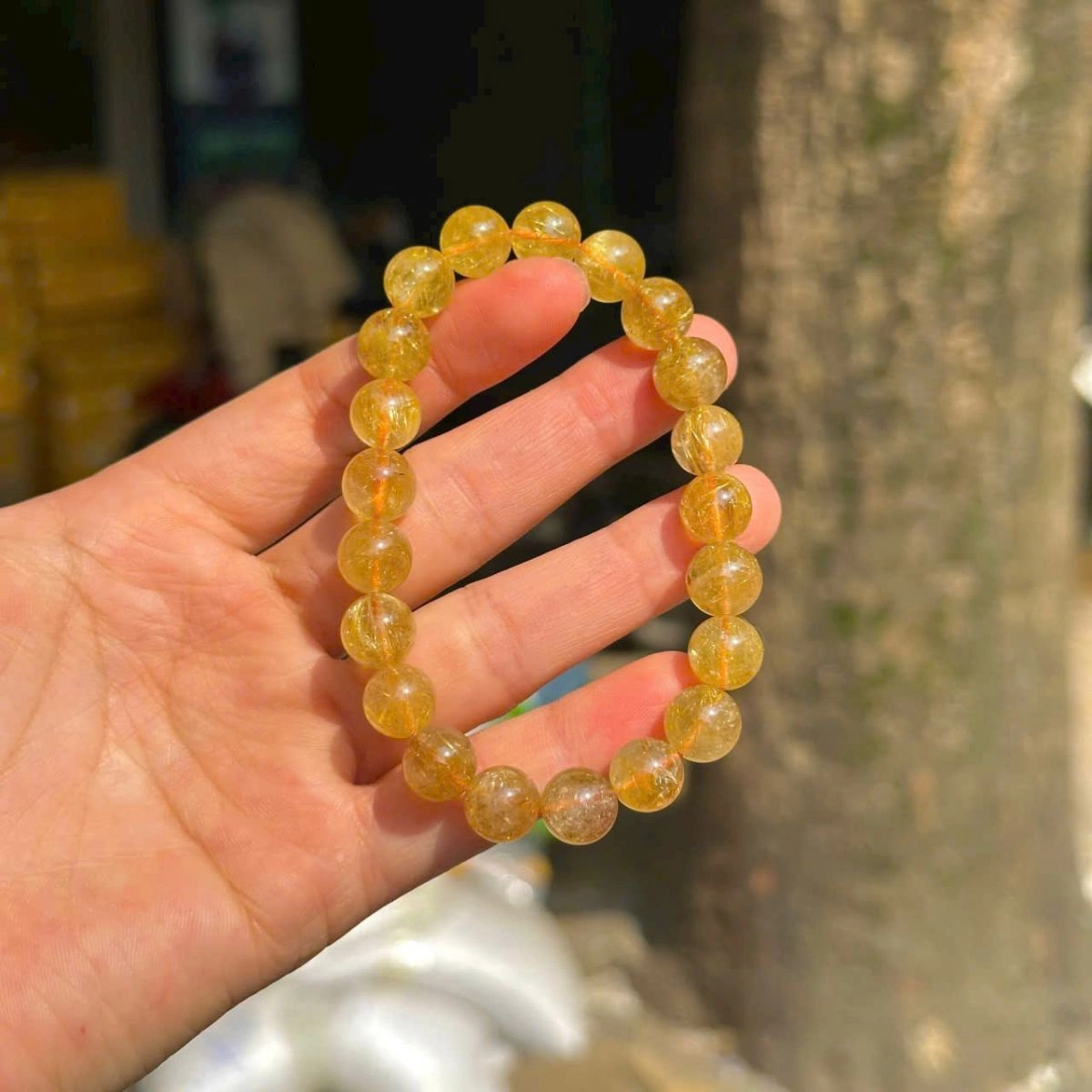 vòng thạch anh tóc vàng